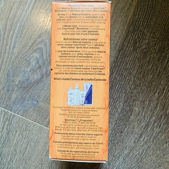 Clairol Natural Instincts Medium Cool Blonde 6 Hair dye Color NEW KIT - Picture 4 of 6